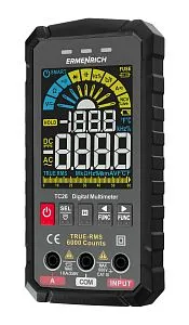 gráfico Multímetro digital Ermenrich Zing TC26
