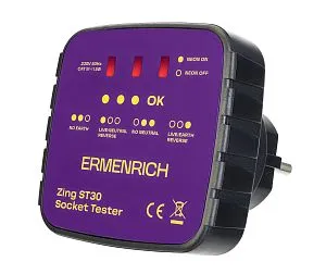 fotografía Comprobador de enchufes Ermenrich Zing ST30