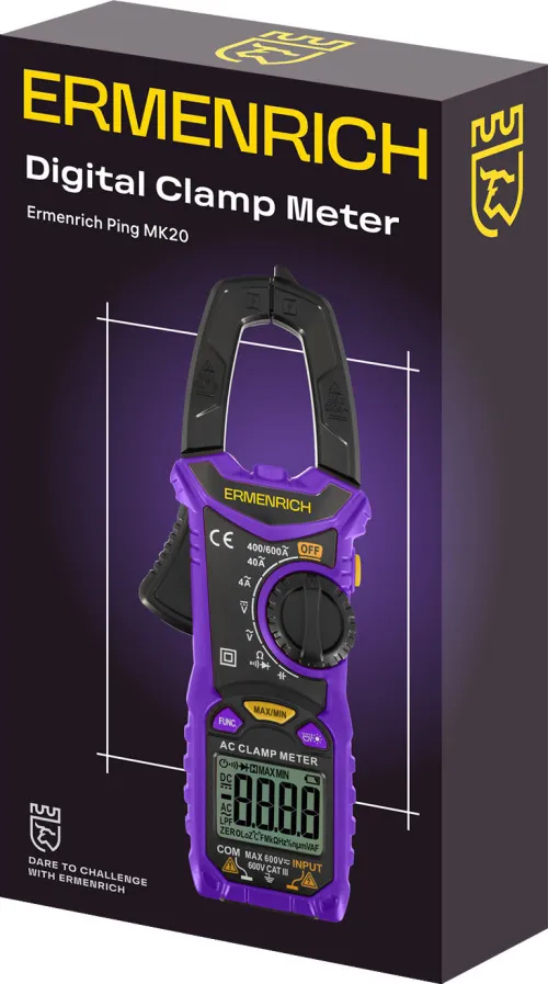 foto Amperímetro de pinza digital Ermenrich Ping MK20, imagen 2