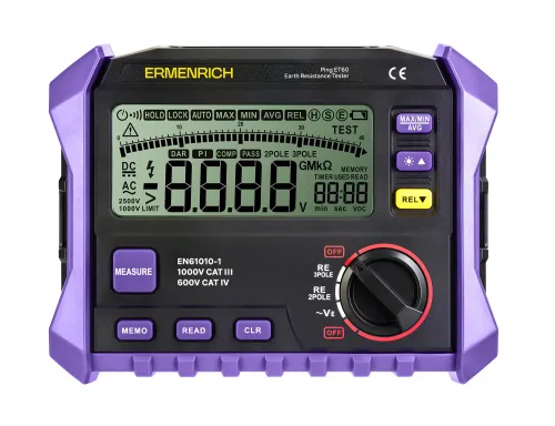 imagen Comprobador de resistencia de tierra Ermenrich Ping ET60, imagen 3