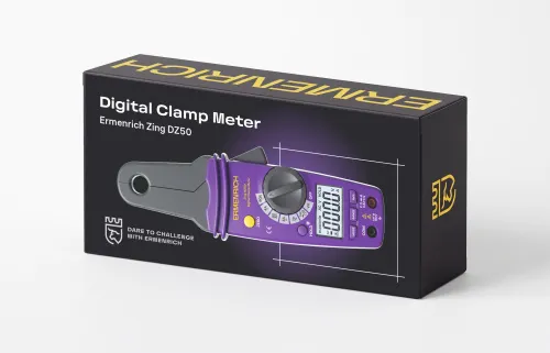 gráfico Amperímetro de pinza digital Ermenrich Zing DZ50, imagen 2