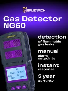 gráfico Detector de gas Ermenrich NG60