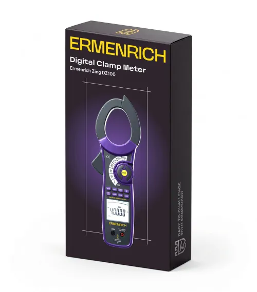 gráfico Amperímetro de pinza digital Ermenrich Zing DZ100, imagen 2