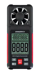 gráfico Anemómetro digital Ermenrich Seek DN10