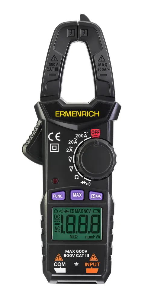 gráfico Amperímetro de pinza digital Ermenrich Ping MK10, imagen 2