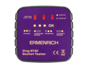 fotografía Comprobador de enchufes Ermenrich Zing ST30
