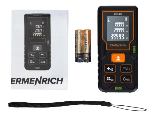 gráfico Medidor láser Ermenrich Reel PLUS GD40, negro, imagen 2