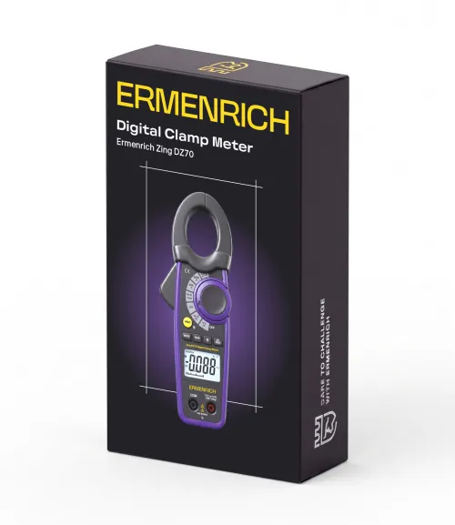 foto Amperímetro de pinza digital Ermenrich Zing DZ70, imagen 2