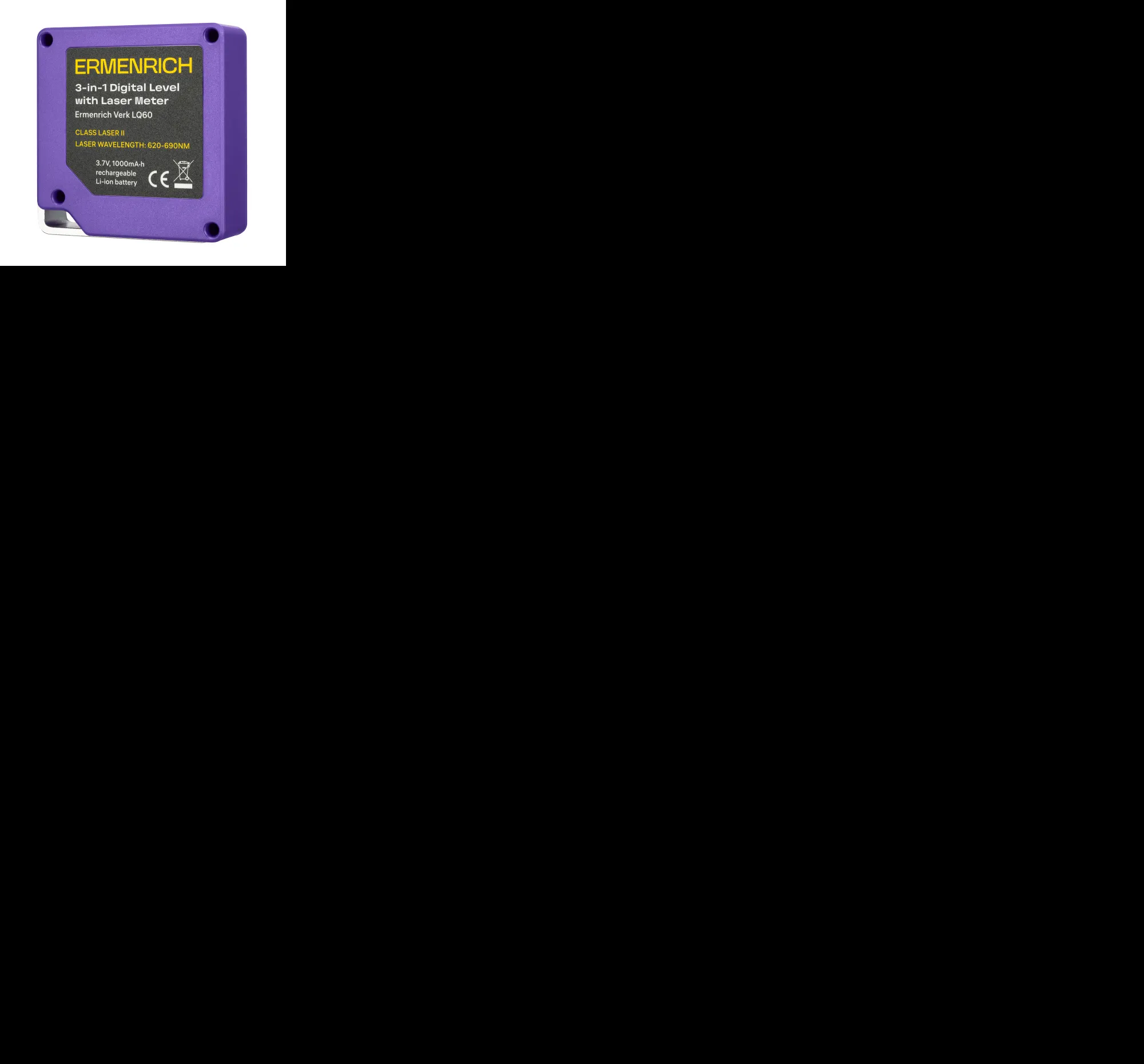 fotografía Nivel digital con medidor láser 3 en 1 Ermenrich Verk LQ60, imagen 7