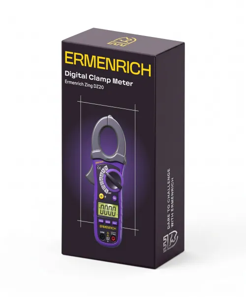 fotografía Amperímetro de pinza digital Ermenrich Zing DZ20, imagen 2